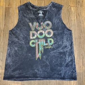 Jimi Hendrix Voo Doo Child Graphic Tank T Shirt
